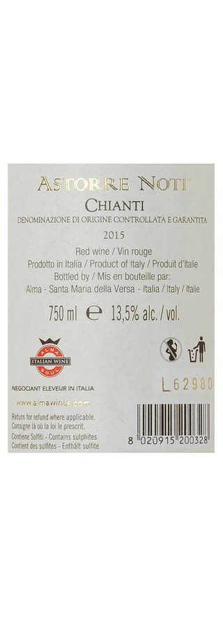 Italie - Italië | Toscana D.O.C.G. | Astorre Noti Chianti D.O.C.G. 