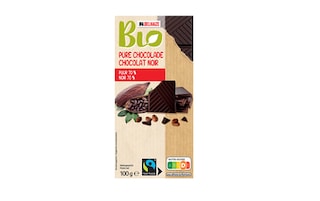 Delhaize | Bio | Chocolade | Puur | 70% | Bio | Fairtrade 
