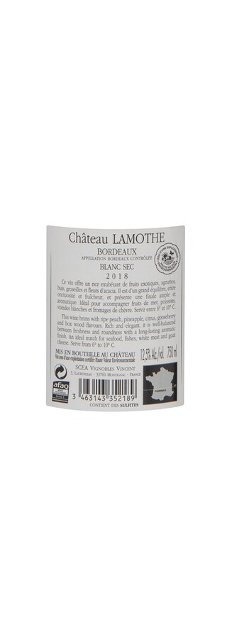 France - Frankrijk | Bordeaux - Bordeaux AOC | Château Lamothe 2018 