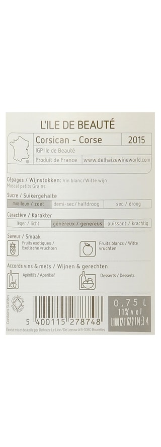 France - Frankrijk | Corse - Corsica | Vin de Pays Ile de Beauté Muscat Blanc 