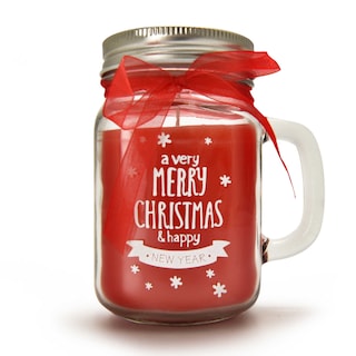 Delhaize | Kaars in glas met strik 