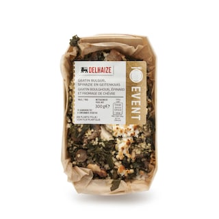 Delhaize | Gratin boulgour - épinards et fromage de chèv 