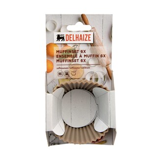 Delhaize | Home | Moule à muffins | Silicone 6 pc