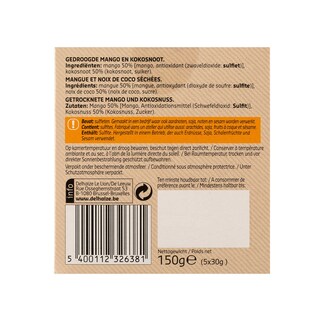 Delhaize | Mix Gedroogde Mango en Kokosnoot | Superfood 