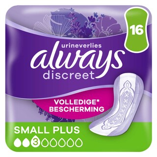 Always | Discreet | Serviettes | Fuites Urinaires | Small+ Nuit 