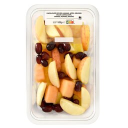 Delhaize | Mix Cantaloupe ananas appel rode druif 