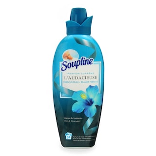 Soupline | Adoucissant | Parfum Suprême | L'audacieuse | Hibiscus bleu | Intense & inattendu 