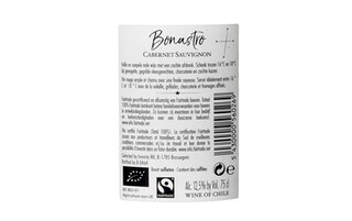 Chili | Central Valley | Bonastro Cabernet Sauvignon| Bio| Fairtrade 