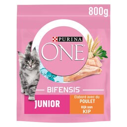 Purina ONE | Bifensis | Kattenvoeding | Junior | Brokjes | Kip 800 gr