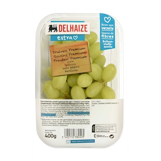 Delhaize | Druiven pitloos premium * 400g 