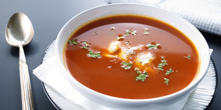Soupe de tomate à l’indienne