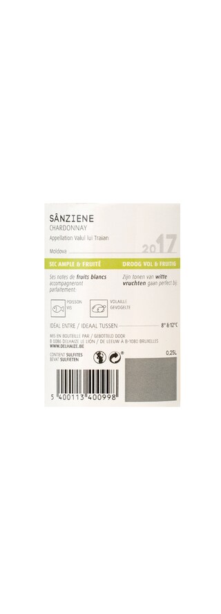 Moldavie - Moldavië | Vulcanesti - Valul Lui Traian | Sânziene Chardonnay Wit 