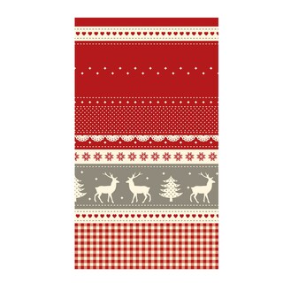 Happy Paper | Nappe de table | Eiger rouge | 140x220cm 