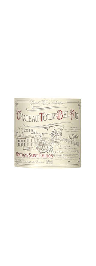 France - Frankrijk | Bordeaux - Montagne St Emilion | Château Tour Bel Air 2015 Rood 