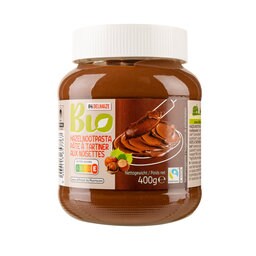 Delhaize | Bio | Pâte à tartiner | Noisettes/Cacao | Bio | FT 400 gr