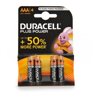 Duracell | Piles | Plus power | Alkaline | AAA 