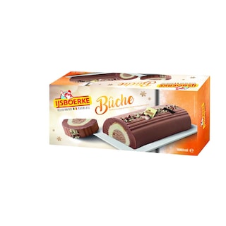Ijsboerke | Bûche | Vanille | Praliné | Chocolat 