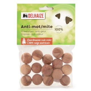 Delhaize | Anti-motbollen | Rood cederhout 