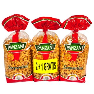 Panzani | Pâtes | Serpentini | 2+1 gratuit 