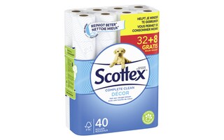 Scottex | Toiletpapier | Regular | Decor | Eco | 32+8 