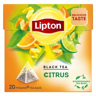 Lipton | Pyramides | Zwarte |Thee | Citrus 