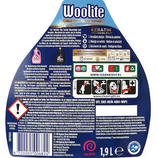 Woolite | Wasmiddel | Gel | 1,9L | 32DS | Textiel 