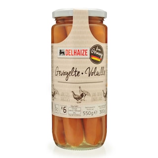 Delhaize | Saucisses | Volaille 