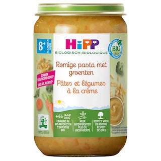 Maaltijd | Romige Pasta Groenten | 8M | Bio