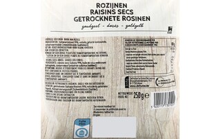 Delhaize | Rozijnen | Gold 250 gr