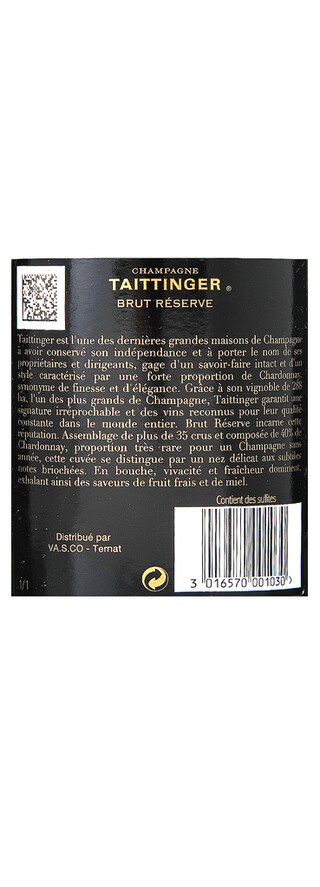 Taittinger | Champagne | Reserve | Brut | Fifa Logo + Etui 