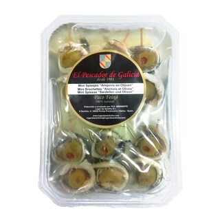 El Pescador De Galicia | Ansjovis | Met mini olijfbrochetten 