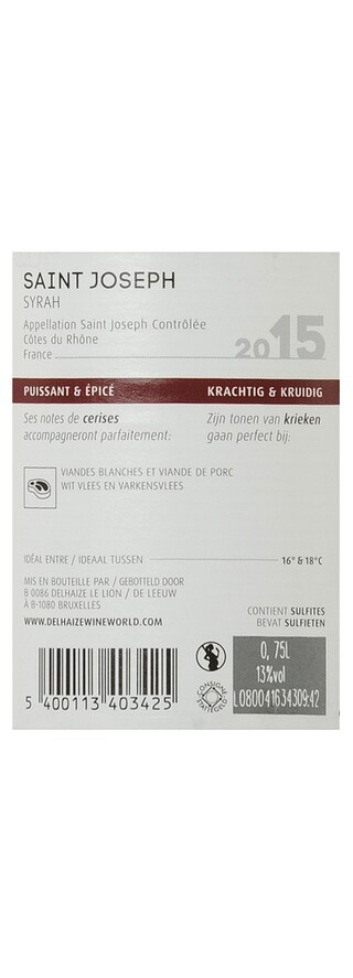 France - Frankrijk | Rhône - Saint-Joseph | Saint-Joseph 15 Rood 