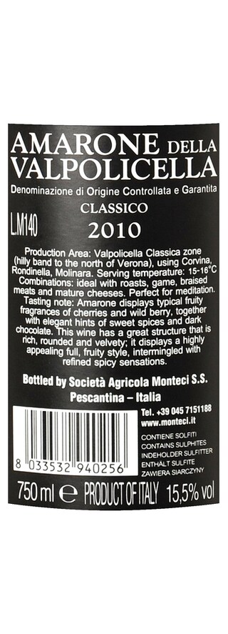 Italia - Veneto DOCG | Amarone Valpolicella Classico 10 Rood 