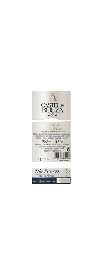 Espagne - Spanje | Rias Baixas | Albariño Castel de Bouza 2017 