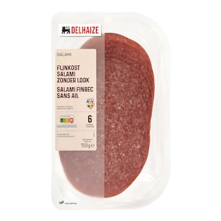 Delhaize | Fijnkostsalami Zonder Look 