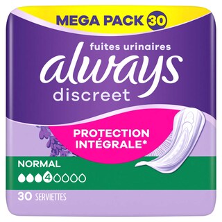 Serviettes | Fuites Urinaires | Normal