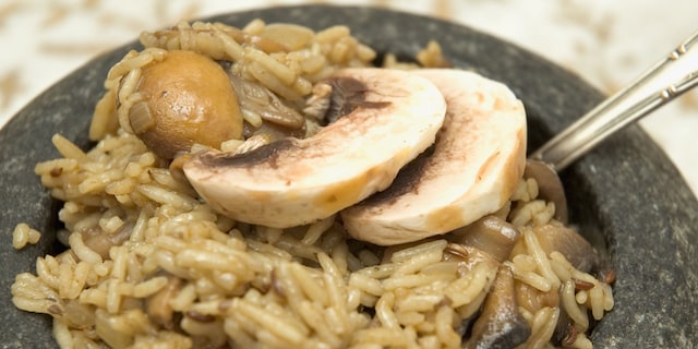 Riz aux épices et champignons