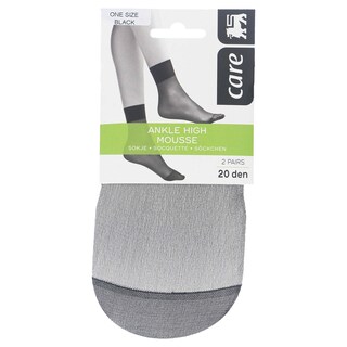 Delhaize | Care | Sokje mousse 20D zwart 