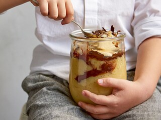 Bananenconfituur met chocolade