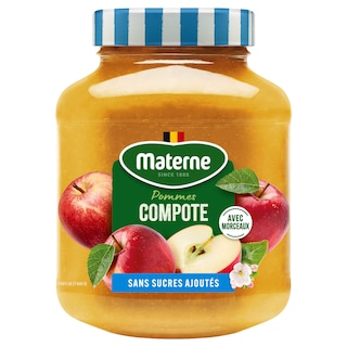 Materne | Compote | pommes | sans sucre 570 gr