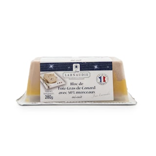 Jean Larnaudie | Bloc de foie gras de canard | 50% Morceaux 