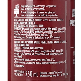 Delhaize | Protein | smooth | red fruit | Fairtrade 