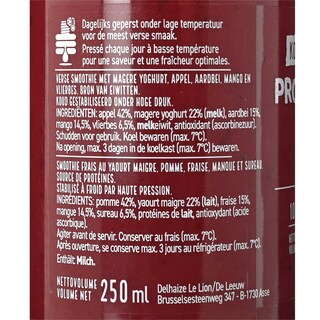 Delhaize | Protein | smooth | red fruit | Fairtrade 