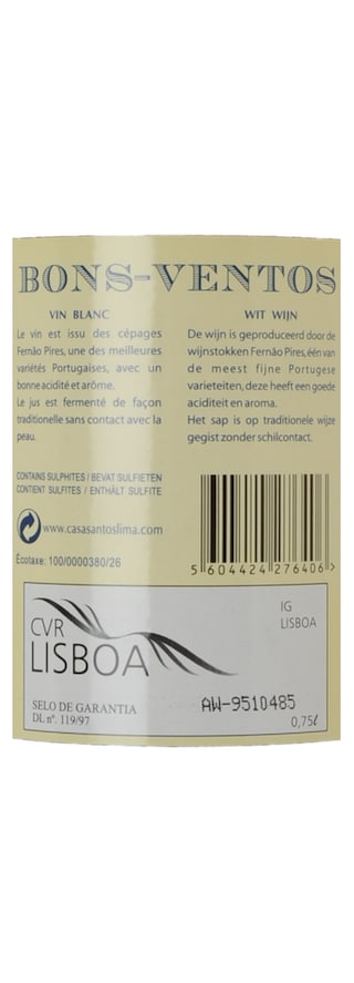 Portugal | Lisboa IGT | Bons Ventos Blanc 
