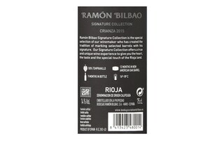 Espagne - Spanje | Rioja | Ramon Bilbao Crianza 2015 