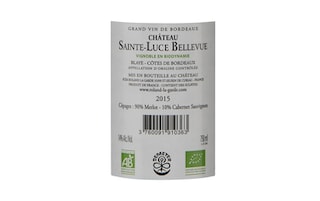 France - Frankrijk | Blaye Côte de Bordeaux | Château Sainte-Luce Bellevue 2015 Rouge|Bio 