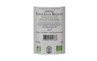 France - Frankrijk | Blaye Côte de Bordeaux | Château Sainte-Luce Bellevue 2015 Rouge|Bio 
