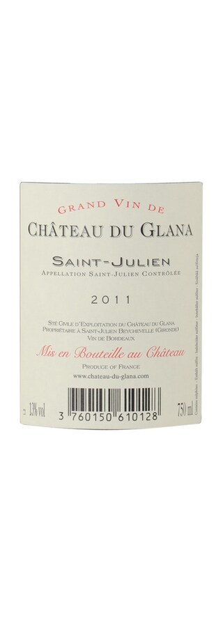 France - Frankrijk | Bordeaux - Saint Julien | Château du Glana 2011 Rouge 