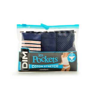 Dim | Paris | Slips pocket coton | navy | 40/42 