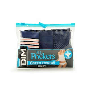 Dim | Paris | Slips pocket coton | navy | 40/42 